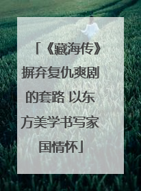 《藏海传》摒弃复仇爽剧的套路 以东方美学书写家国情怀