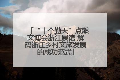“十个勤天”点燃文博会浙江展馆 解码浙江乡村文旅发展的成功范式