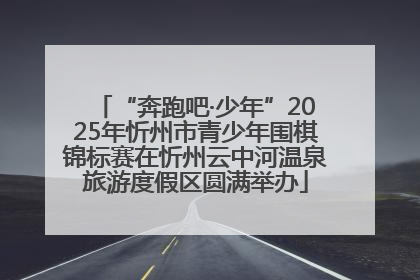 “奔跑吧·少年”2025年忻州市青少年围棋锦标赛在忻州云中河温泉旅游度假区圆满举办