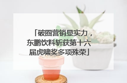 破圈营销显实力，东鹏饮料斩获第十六届虎啸奖多项殊荣