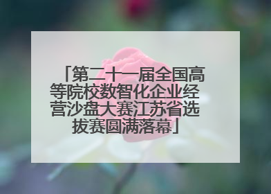 第二十一届全国高等院校数智化企业经营沙盘大赛江苏省选拔赛圆满落幕
