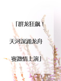 群龙狂飙！天河深涌龙舟赛激情上演