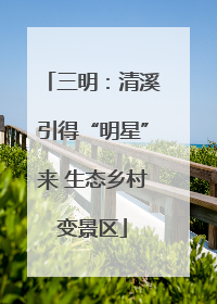 三明：清溪引得“明星”来 生态乡村变景区