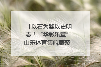 以石为鉴以史明志！“华彩乐章”山东体育集藏展聚焦“岱石丹心”