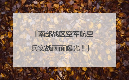 南部战区空军航空兵实战画面曝光！