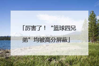 厉害了！“篮球四兄弟”均被高分屏蔽