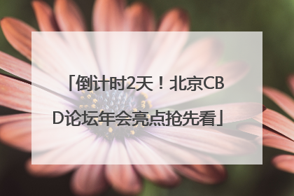 倒计时2天！北京CBD论坛年会亮点抢先看