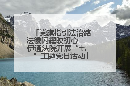 党旗指引法治路 法徽闪耀映初心——伊通法院开展“七一”主题党日活动