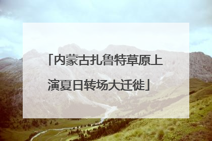内蒙古扎鲁特草原上演夏日转场大迁徙