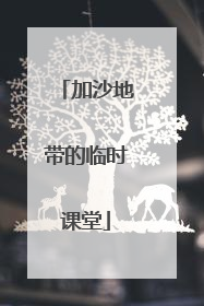 加沙地带的临时课堂