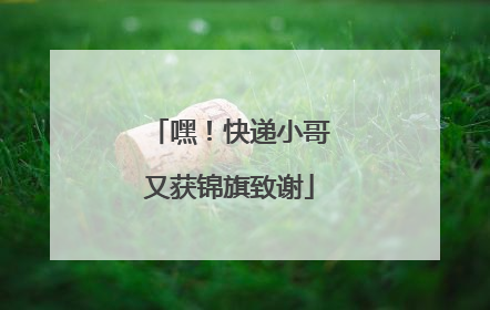 嘿！快递小哥又获锦旗致谢