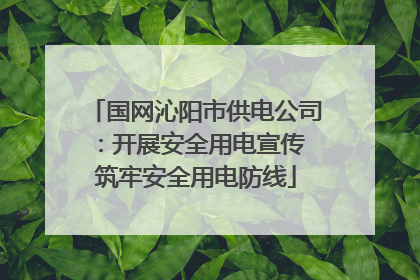 国网沁阳市供电公司：开展安全用电宣传 筑牢安全用电防线