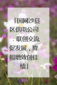 国网沙县区供电公司：联创交流促发展，降损增效创佳绩