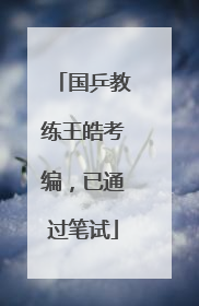 国乒教练王皓考编，已通过笔试