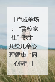 宣威羊场：“警校家社”携手 共绘儿童心理健康“同心圆”