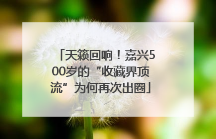 天籁回响！嘉兴500岁的“收藏界顶流”为何再次出圈
