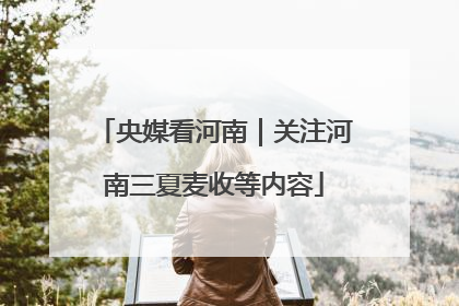 央媒看河南｜关注河南三夏麦收等内容