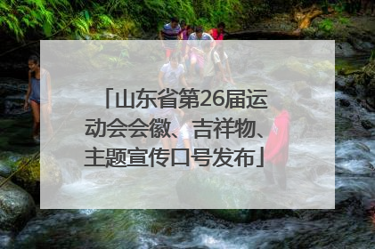 山东省第26届运动会会徽、吉祥物、主题宣传口号发布