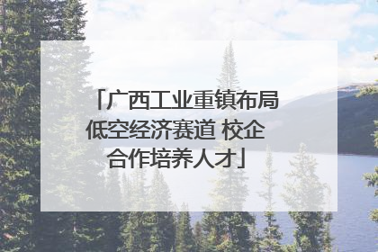 广西工业重镇布局低空经济赛道 校企合作培养人才
