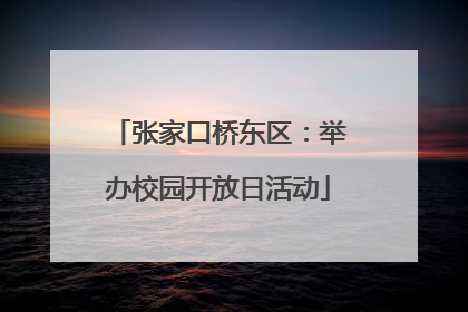 张家口桥东区：举办校园开放日活动