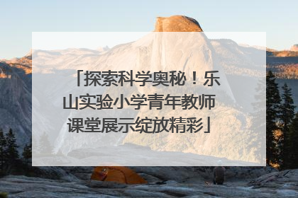 探索科学奥秘！乐山实验小学青年教师课堂展示绽放精彩