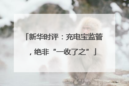 新华时评：充电宝监管，绝非“一收了之”