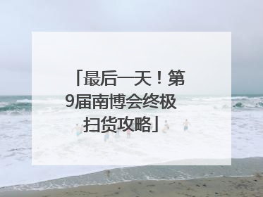 最后一天！第9届南博会终极扫货攻略