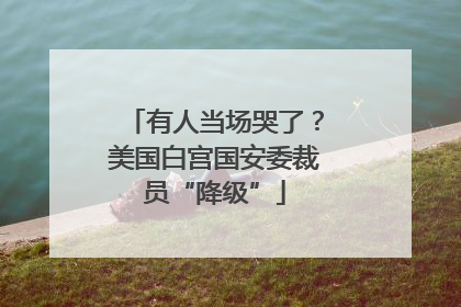 有人当场哭了？美国白宫国安委裁员“降级”