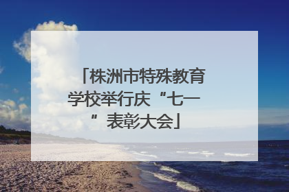 株洲市特殊教育学校举行庆“七一”表彰大会