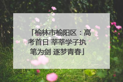 榆林市榆阳区：高考首日 莘莘学子执笔为剑 逐梦青春