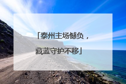 泰州主场憾负，藏蓝守护不移
