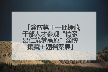 淄博第十一批援藏干部人才参观“情系昂仁筑梦高原”淄博援藏主题档案展