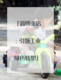 淄博张店：引领工业绿色转型