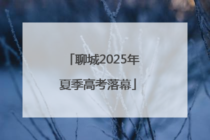 聊城2025年夏季高考落幕