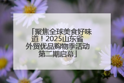 聚焦全球美食好味道！2025山东省外贸优品购物季活动第二期启幕