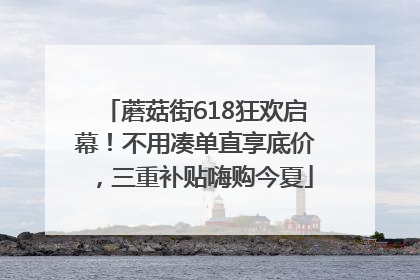 蘑菇街618狂欢启幕！不用凑单直享底价，三重补贴嗨购今夏