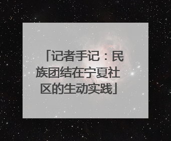 记者手记：民族团结在宁夏社区的生动实践