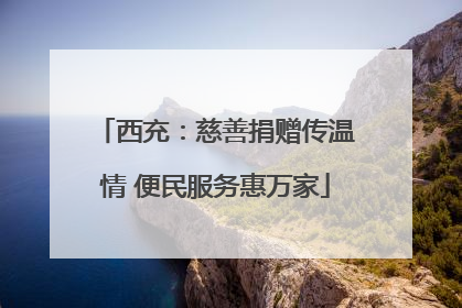 西充：慈善捐赠传温情 便民服务惠万家