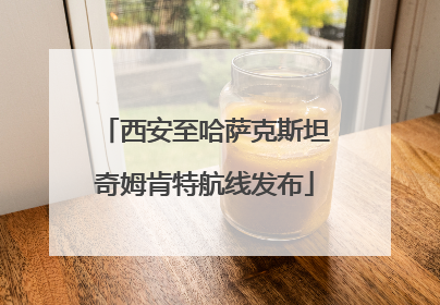 西安至哈萨克斯坦奇姆肯特航线发布
