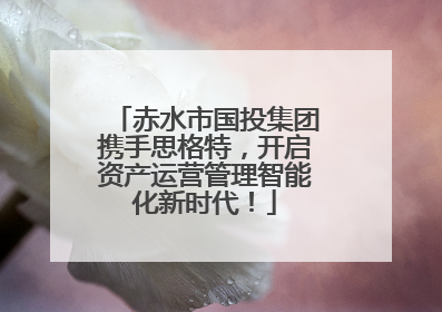 赤水市国投集团携手思格特，开启资产运营管理智能化新时代！