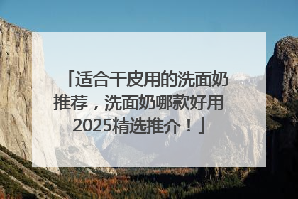 适合干皮用的洗面奶推荐，洗面奶哪款好用2025精选推介！