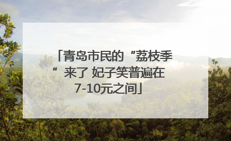 青岛市民的“荔枝季”来了 妃子笑普遍在7-10元之间