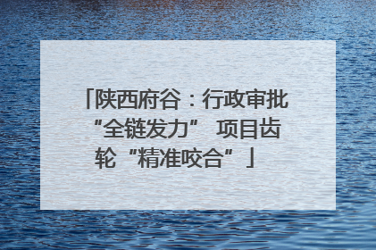 陕西府谷：行政审批“全链发力” 项目齿轮“精准咬合”