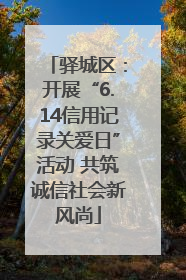 驿城区：开展“6.14信用记录关爱日”活动 共筑诚信社会新风尚