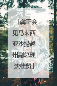 龚正会见马来西亚沙捞越州副总理沈桂贤