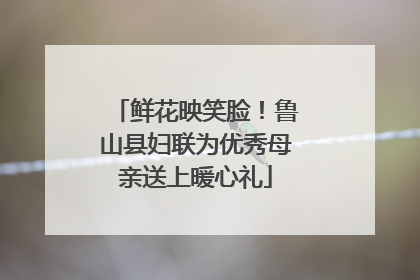 鲜花映笑脸！鲁山县妇联为优秀母亲送上暖心礼