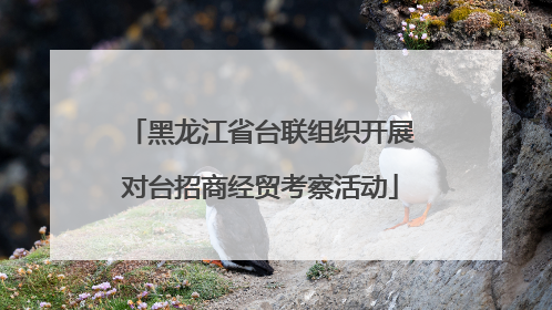 黑龙江省台联组织开展对台招商经贸考察活动