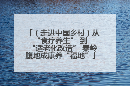 （走进中国乡村）从 “食疗养生” 到 “适老化改造” 秦岭腹地成康养“福地”