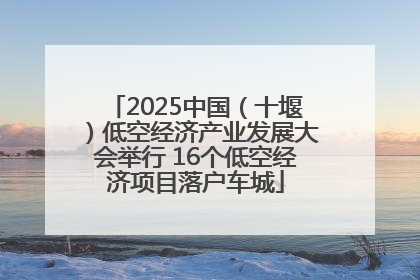 2025中国（十堰）低空经济产业发展大会举行 16个低空经济项目落户车城