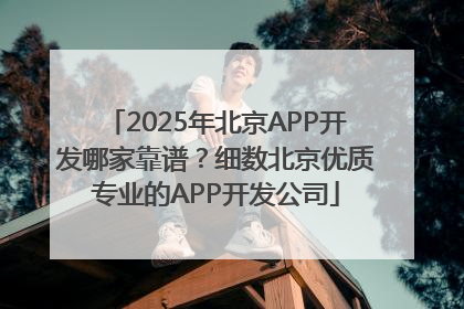 2025年北京APP开发哪家靠谱？细数北京优质专业的APP开发公司